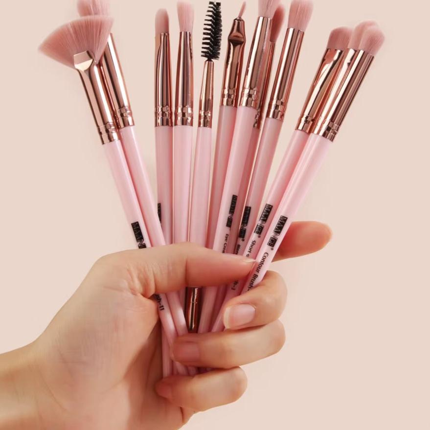 Pro 3/5/12 Pcs Makeup Brushes Set Eyeshadow Eyeliner Eyelash Eyebrow Brush Beauty Make up Blending Tools Maquiagem